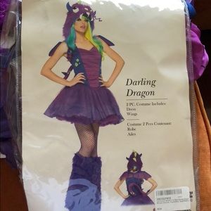 Leg Avenue darling dragon 2- piece costume S-M